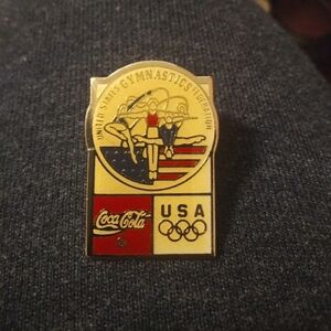 United States Gymnastics Federation Pin Back Olympic Games